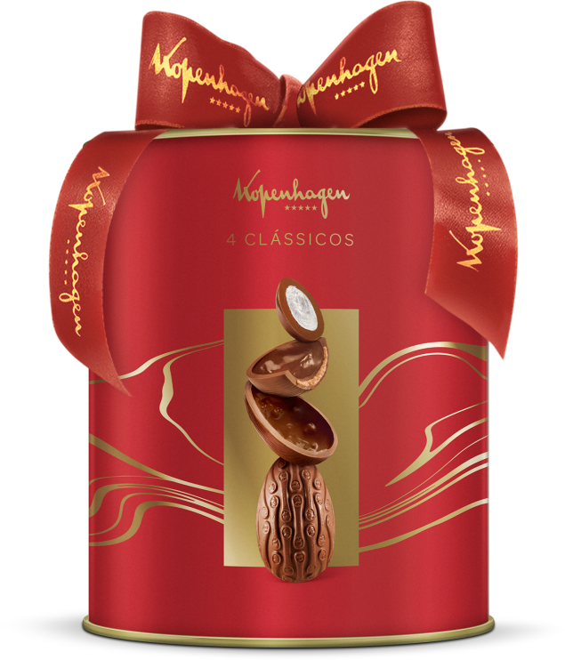 Ovo 4 Clássicos Kopenhagen (350g R$ 119,90*; 650g R$ 199,90*) Ovo 4 Clássicos Kopenhagen (350g R$ 119,90*; 650g R$ 199,90*)