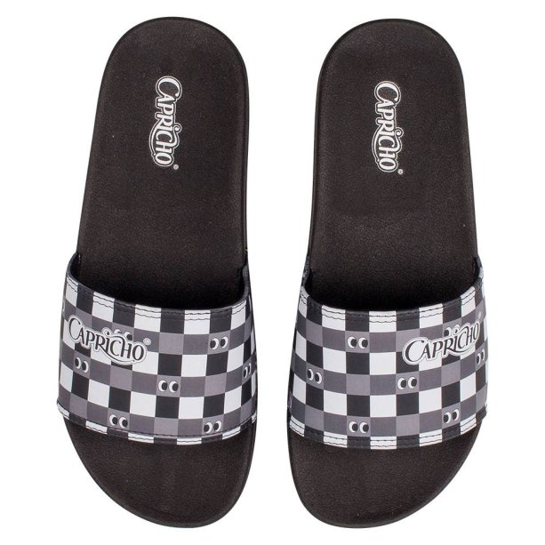Chinelo Slide Chess Candy, Capricho Shoes, R$ 89,90*. Chinelo Slide Chess Candy, Capricho Shoes, R$ 89,90*.