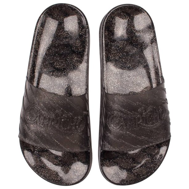 Chinelo Slide Color Glitter, Capricho Shoes, R$ 69,90*. Chinelo Slide Color Glitter, Capricho Shoes, R$ 69,90*.