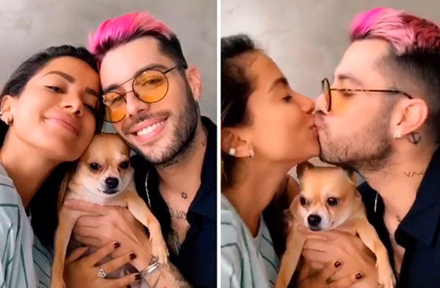 Após vídeo juntos, Gui Araújo confirma namoro com Anitta em live