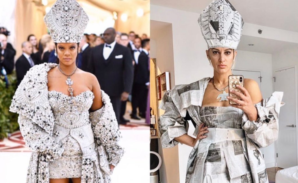 Após ser adiado, reproduzir looks do MET Gala virou o novo desafio da web