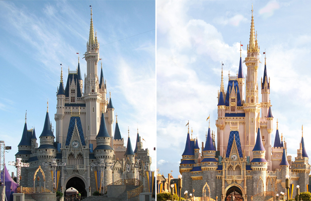 Antes x depois: Castelo da Cinderela no Magic Kingdom passa por reforma