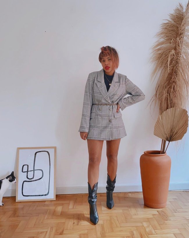 Truque de styling casaco sem calça 2