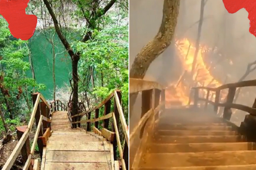 Os antes e depois do Pantanal que mostram os estragos do fogo na região