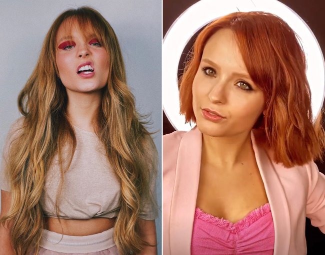 Antes e depois de larissa manoela ruiva e cabelo curto