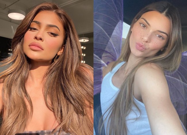 Kendall Jenner está com os fios longos e ficou a cara da irmã, Kylie Jenner