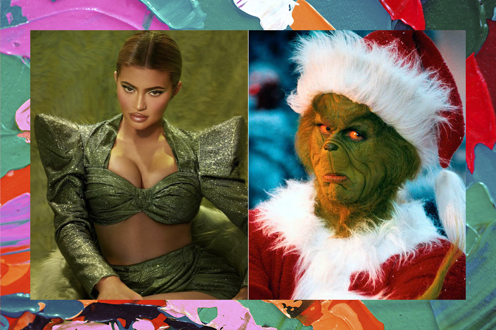 Kylie Jenner lança coleção de maquiagem de Natal inspirada no Grinch