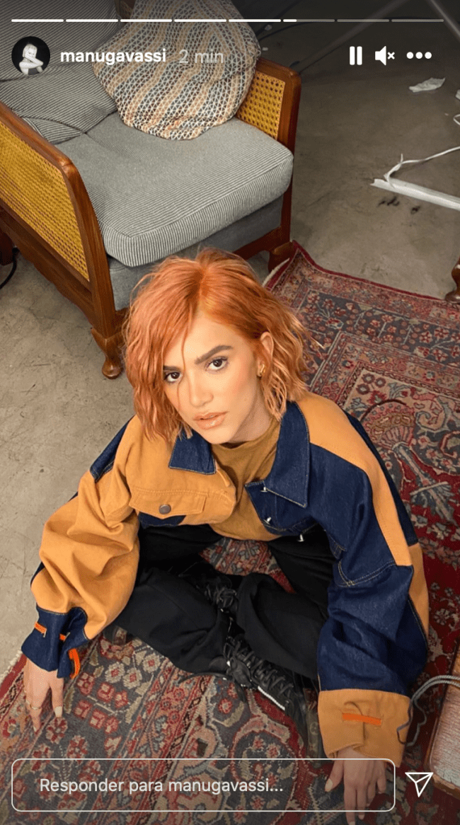 Manu Gavassi com o cabelo pessego 2