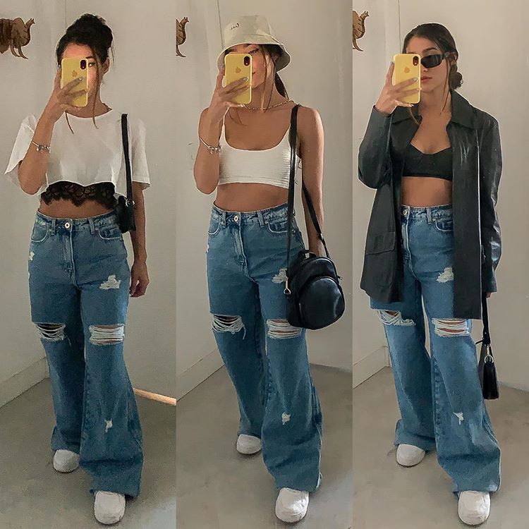 calca-wide-leg-jeans-jskpereira Look com calça jeans wide leg
