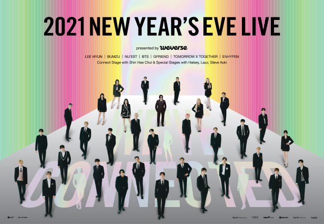 2021-NEW-YEARS-EVE-LIVE Foto de divulgação do evento de fim de ano da Big Hit