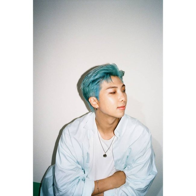 BTS-RM-CABELO-AZUL RM, do BTS, de cabelo azul