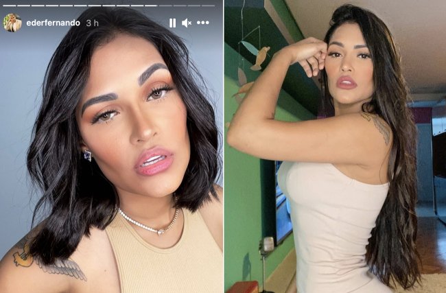 Flay bbb20 antes e depois cabelo curto Antes e depois da Flay, do BBB20, após ela cortar o cabelo curto