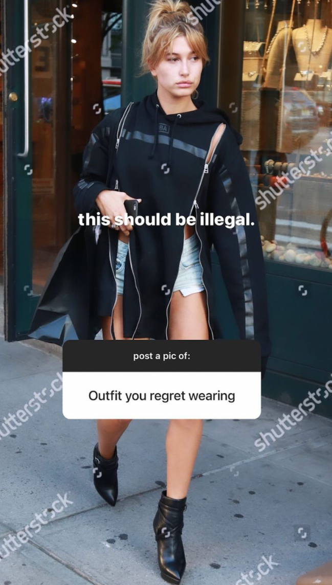 Hailey bieber compartilha seu maior arrependimento fashion Hailey Bieber compartilha seu maior arrependimento fashion