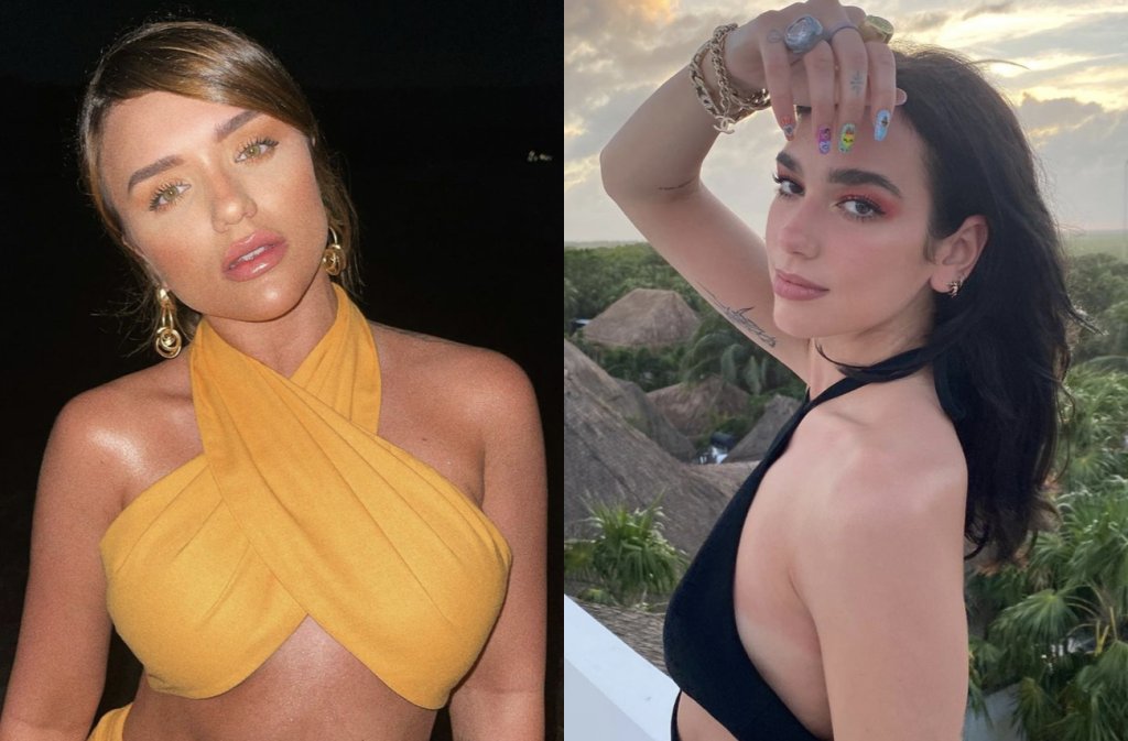 Gêmeas? Rafa Kalimann usa look fashionista igual à Dua Lipa