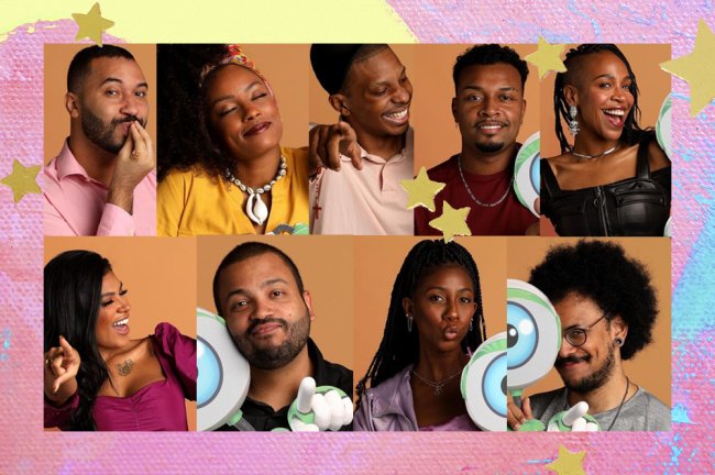 bbb21-negros-big-brother-brasil Gilberto, Lumena, Lucas, Nego Di, Karol Conká, Pocah, Projota, Camilla de Lucas, João Luiz