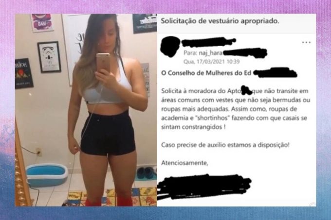 Mulher recebeu e-mail de vizinhas pedindo que parasse de usar “shortinho”