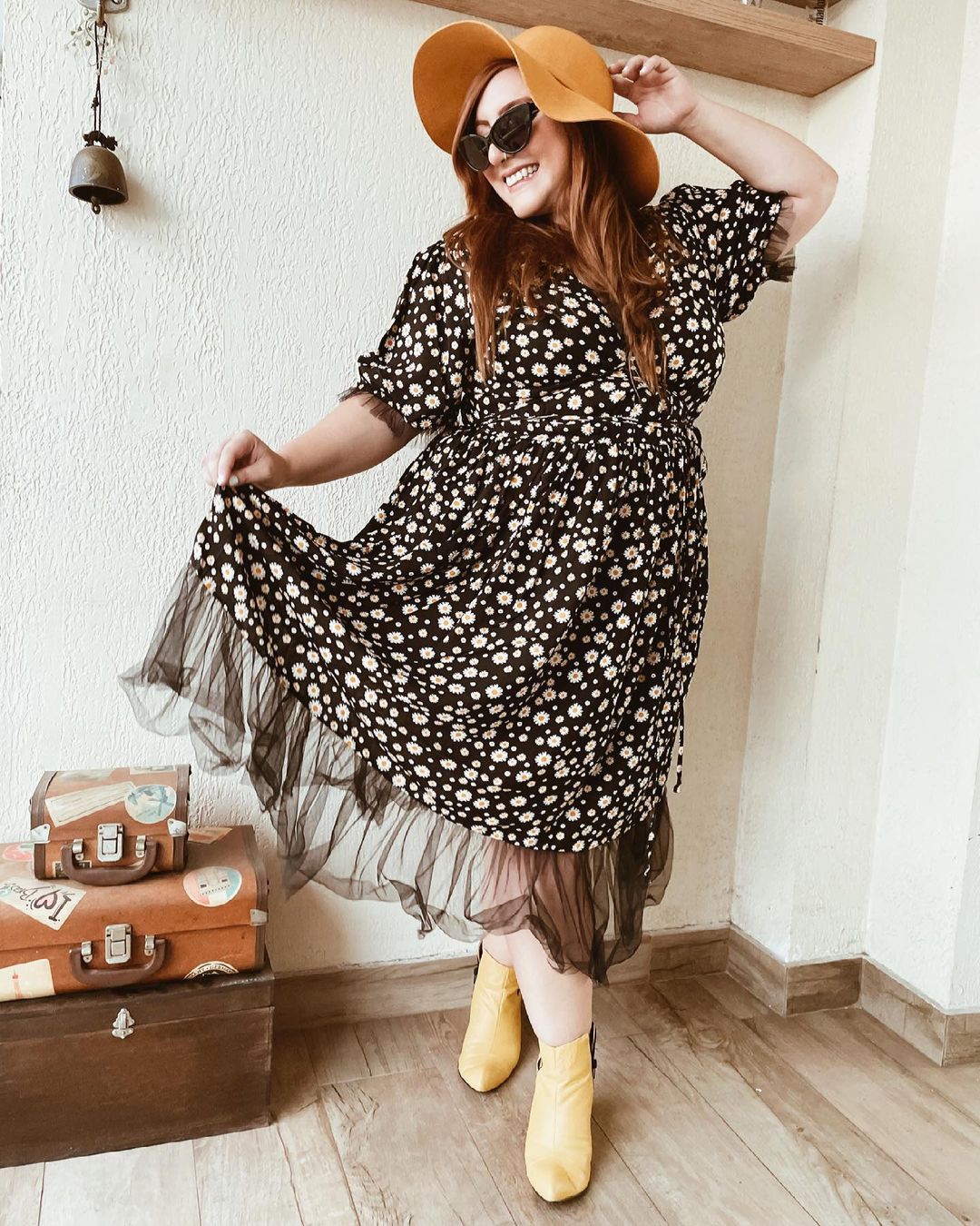look-cottagecore-ju_romano Look com estampa floral no estilo cottagecore