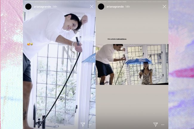 dalton-gomez-stories-ariana-grandejpg Dalton Gomez nos Stories de Ariana Grande