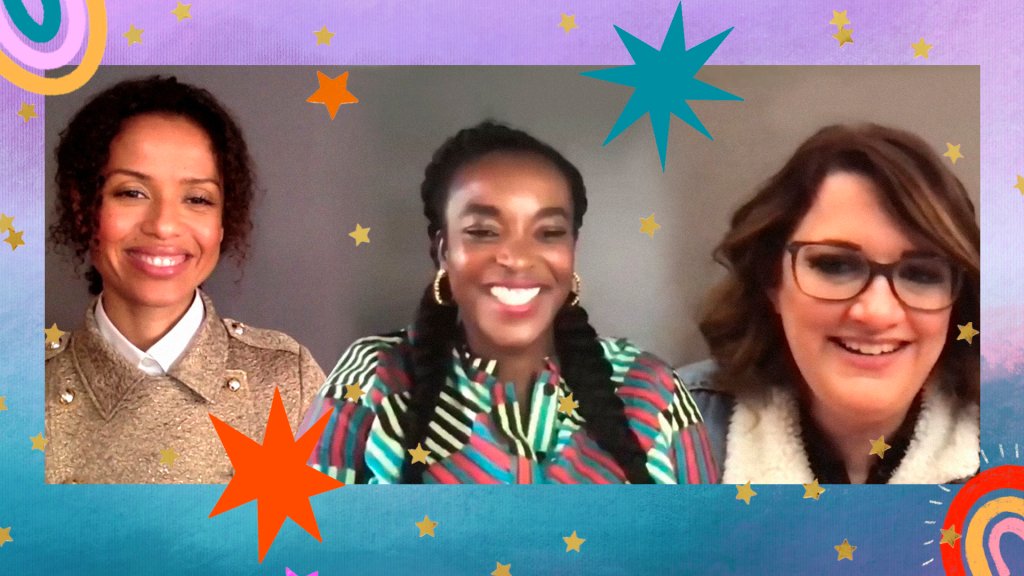 Montagens com imagens de Gugu Mbatha-Raw, Wunmi Mosaku e Kate Herron em entrevista para CAPRICHO sobre a série Loki