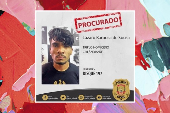 Quem é o “Serial Killer de Brasília”, onde ele está e quais crimes cometeu Imagem do serial killer de Brasília com o escrito de procurado. Ele é negro e tem o cabelo liso e bigode