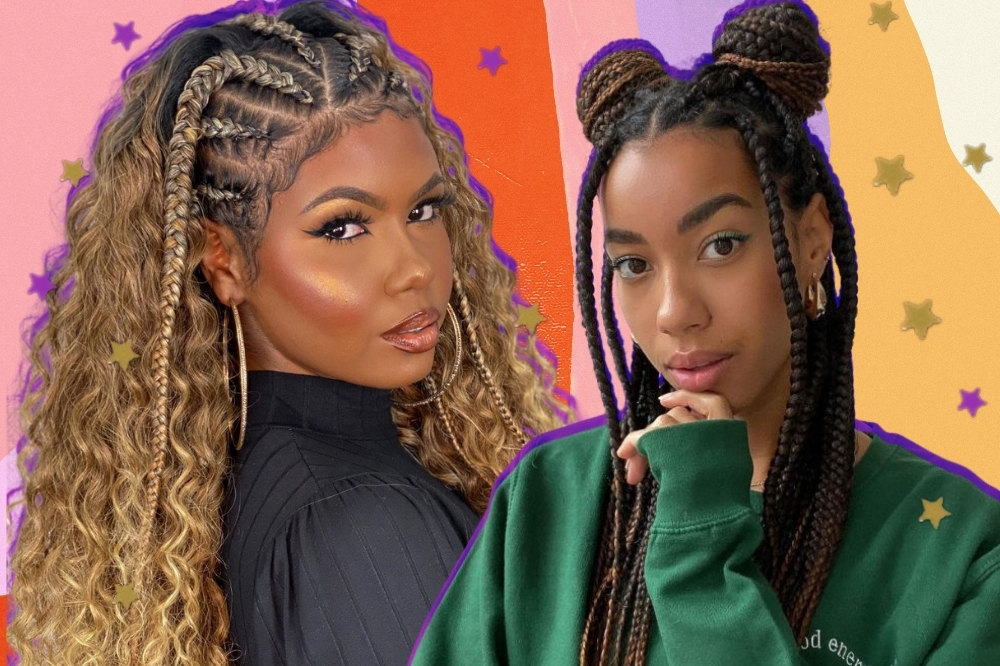 Inspirações trança cabelo cacheado