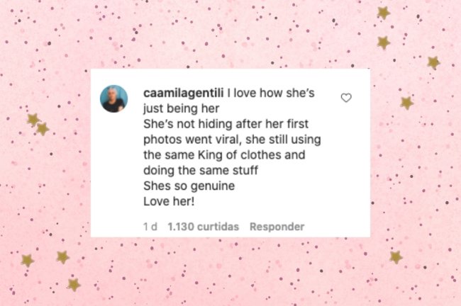 Print de comentário do instagram de um seguidor.