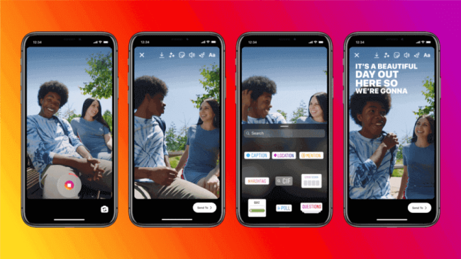 5 novidades quentíssimas do Instagram que você precisa ficar sabendo Imagens mostrando como vai funcionar a ferramenta de legendas automáticas para Stories no Instagram