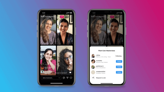 5 novidades quentíssimas do Instagram que você precisa ficar sabendo Imagens mostrando o recurso de Salas Ao Vivo, do Instagram