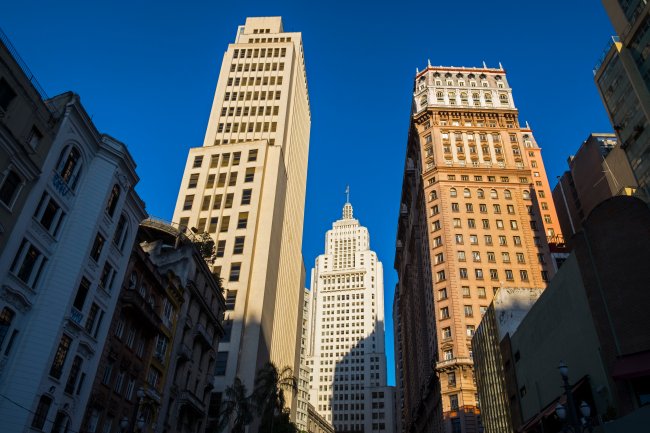 São Paulo Edifícios históricos no centro de São Paulo