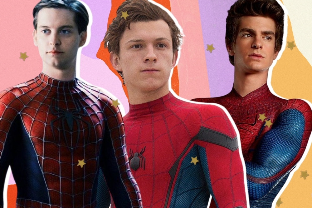 As três versões cinematográficas do personagem Homem-Aranha.