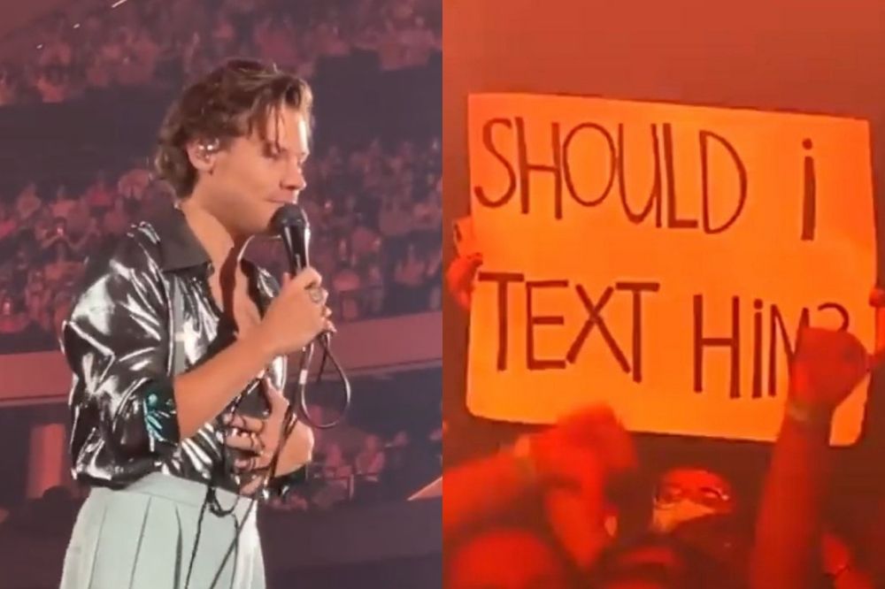 Você precisa ver o conselho amoroso que Harry Styles deu para fã em show