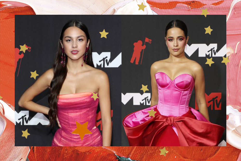 Olivia Rodrigo e Camila Cabello no VMA 2021