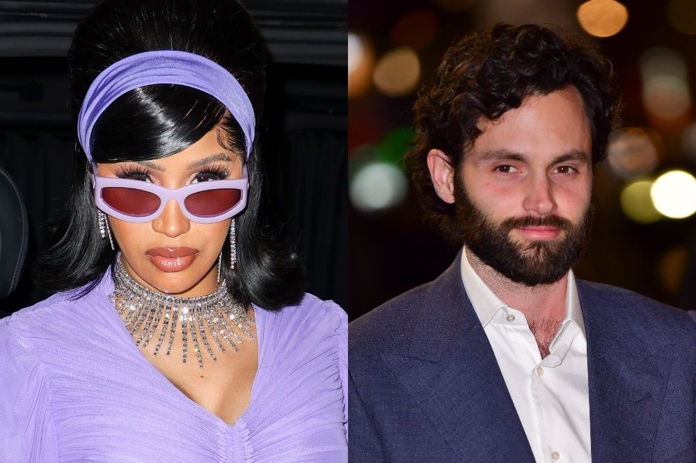 Cardi B e Penn Badgley têm a melhor reação ao serem notados um pelo outro