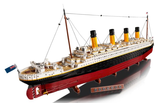 Réplica em Lego do Titanic tem mais de 9 mil peças e detalhes assustadoresRéplica em Lego do Titanic tem mais de 9 mil peças e detalhes assustadores Imagem de divulgação de réplica de Titanic feita de Lego