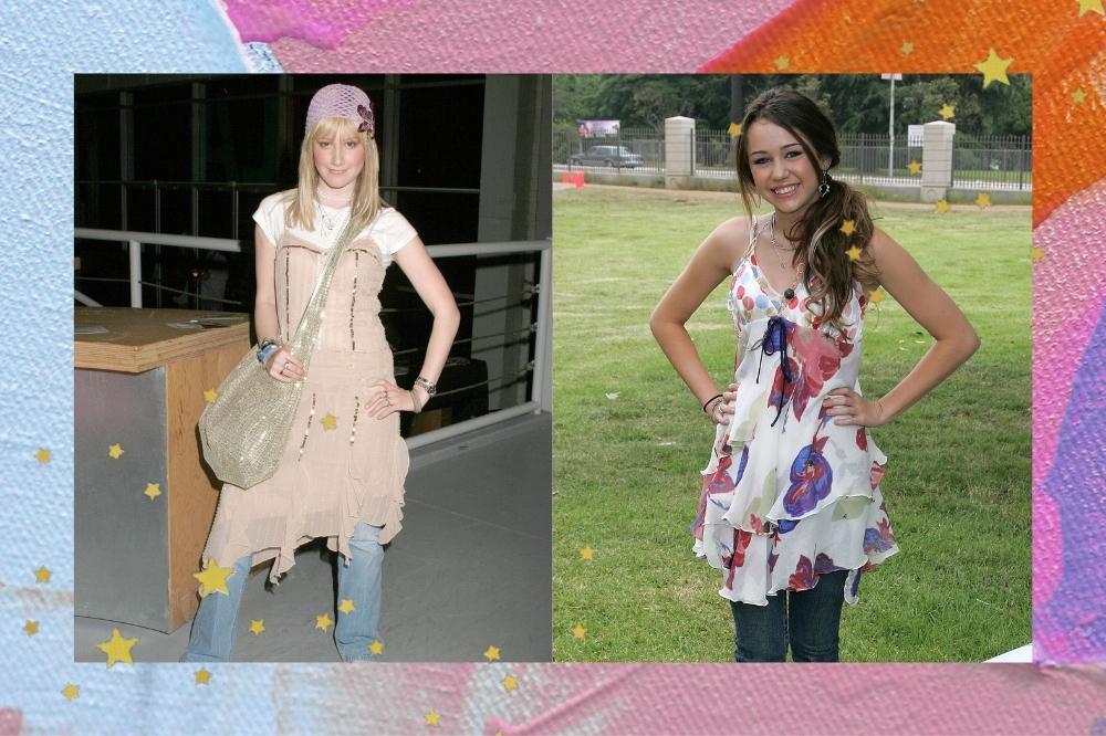 Vestido por cima de calça: o look polêmico dos anos 2000 está voltando