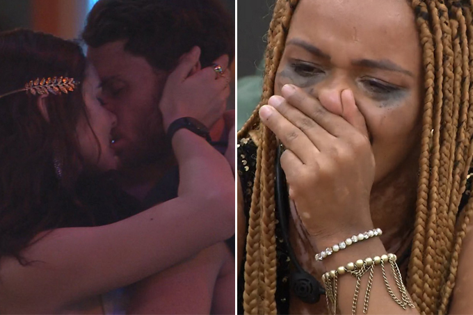 BBB22: Natália vê Lucas beijando Eslovênia, chora e quase sai do programa