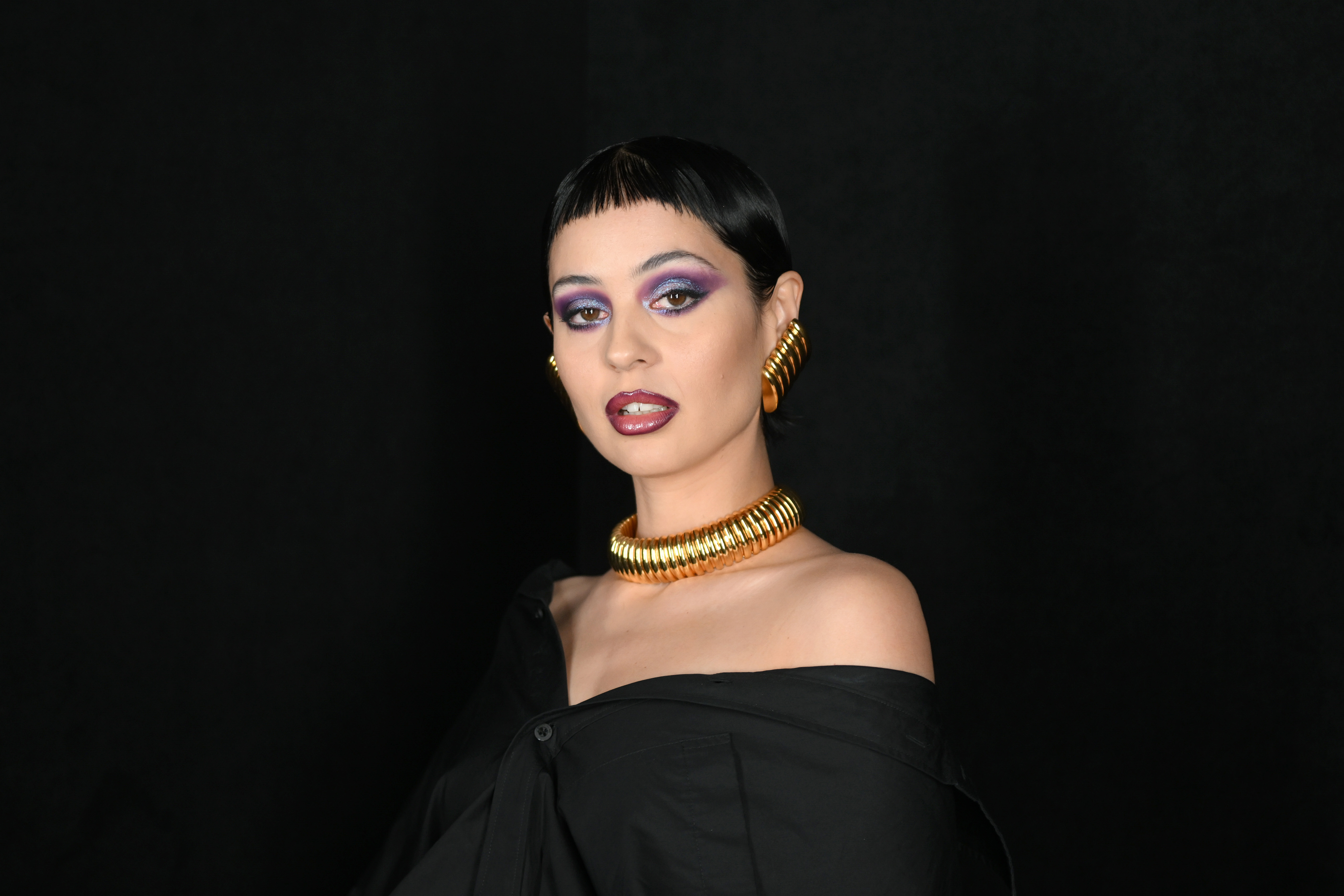 Balenciaga : Photocall – Paris Fashion Week – Womenswear F/W 2022-2023 Alexa Demie no desfile de outono-inverno 22 da Balenciaga na semana de moda de Paris