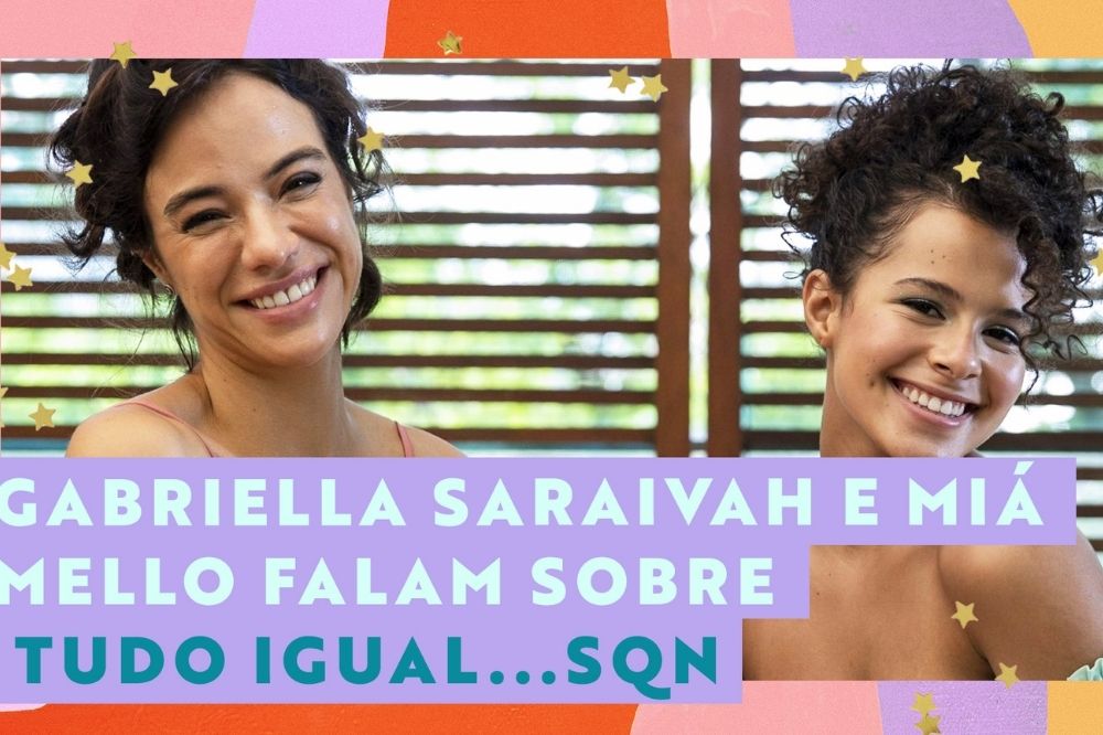 Miá Mello e Gabriella Saraivah posando para foto