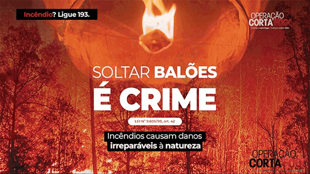 15 provas de que Festa Junina é, disparado, a melhor época do ano Imagem informando que soltar balão é crime