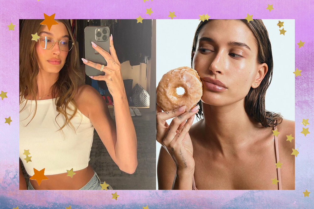 Saiba como reproduzir a glazed donut nail, unha perolada de Hailey Bieber