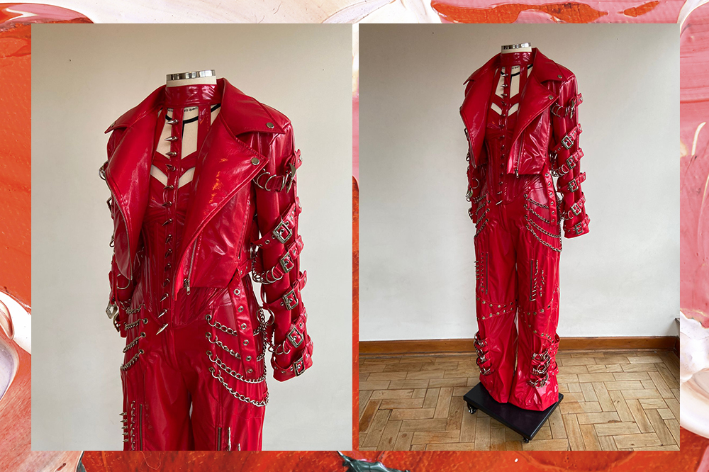 look-demi-lovato-show-sao-paulo-artemisi- Look vermelho exclusivo feito para Demi Lovato pela estilista Mayari Jubini, da marca Artemisi