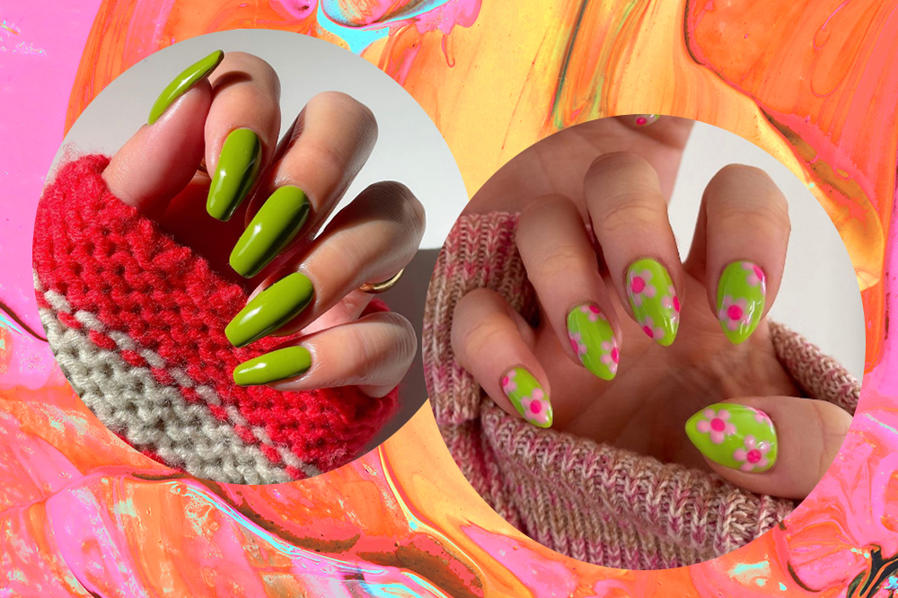 18 nail arts com esmalte verde lima, cor que é tendência da primavera