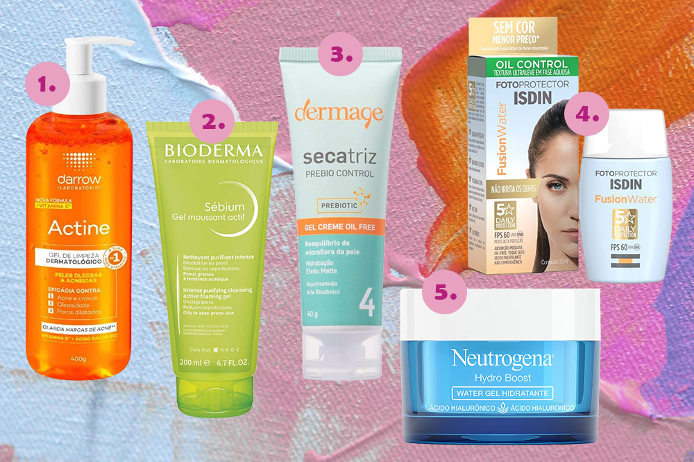 produtos-beleza-promoção-amazon Produtos de beleza com desconto na semana do cliente na Amazon em montagem com fundo azul, rosa e laranja com estrelinhas douradas