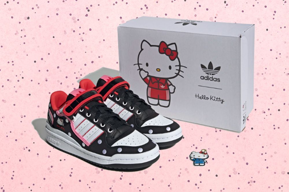 A coleção Adidas x Hello Kitty traz versões superfofas de tênis clássicos