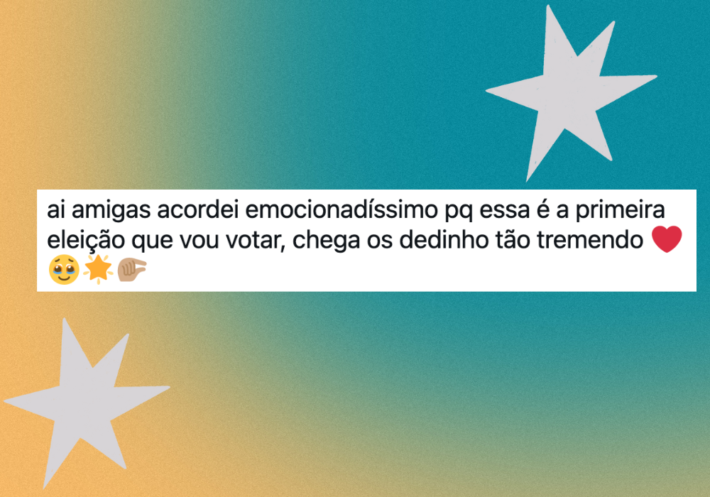 15 tuítes emocionantes de jovens votando pela 1º vez neste domingo