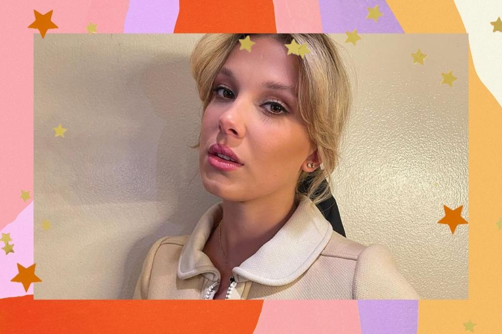 Millie Bobby Brown usa penteado fofo que poderia estar em Enola Holmes 2