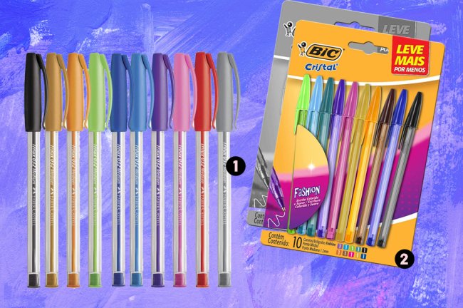 11 kits de canetas coloridas para você incrementar seu material escolar Kits de canetas coloridas