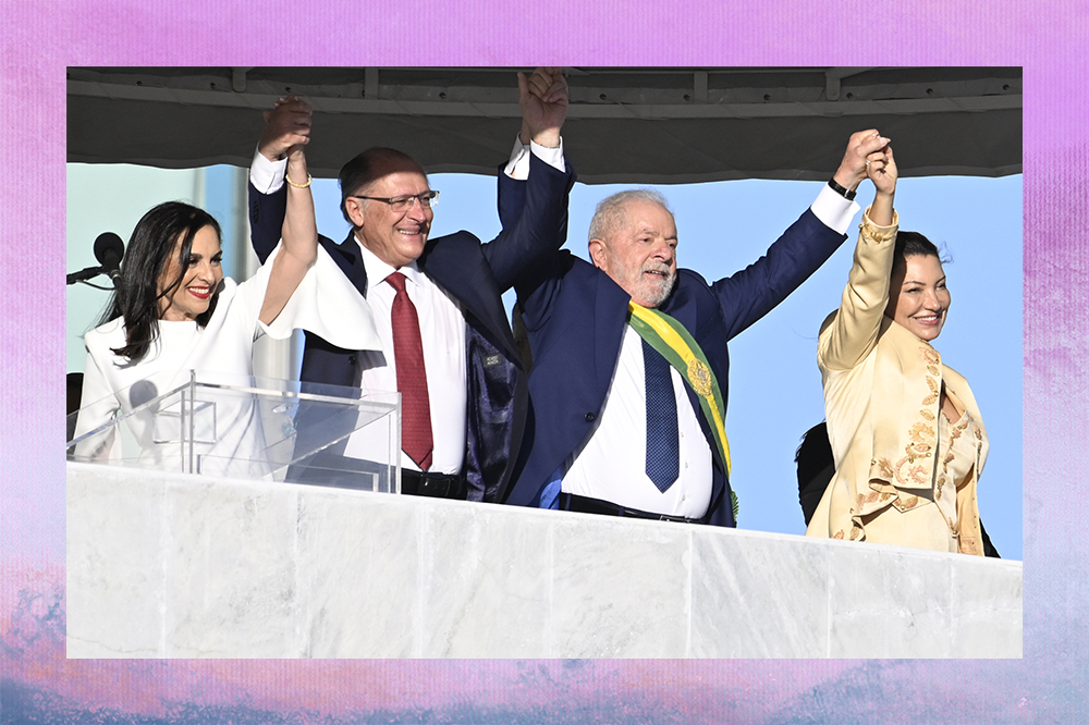 Look de Janja na posse de Lula quebra padrões e celebra a moda brasileira