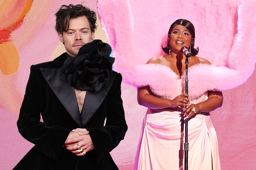 Harry Styles e Lizzo no BRIT Awards 2023