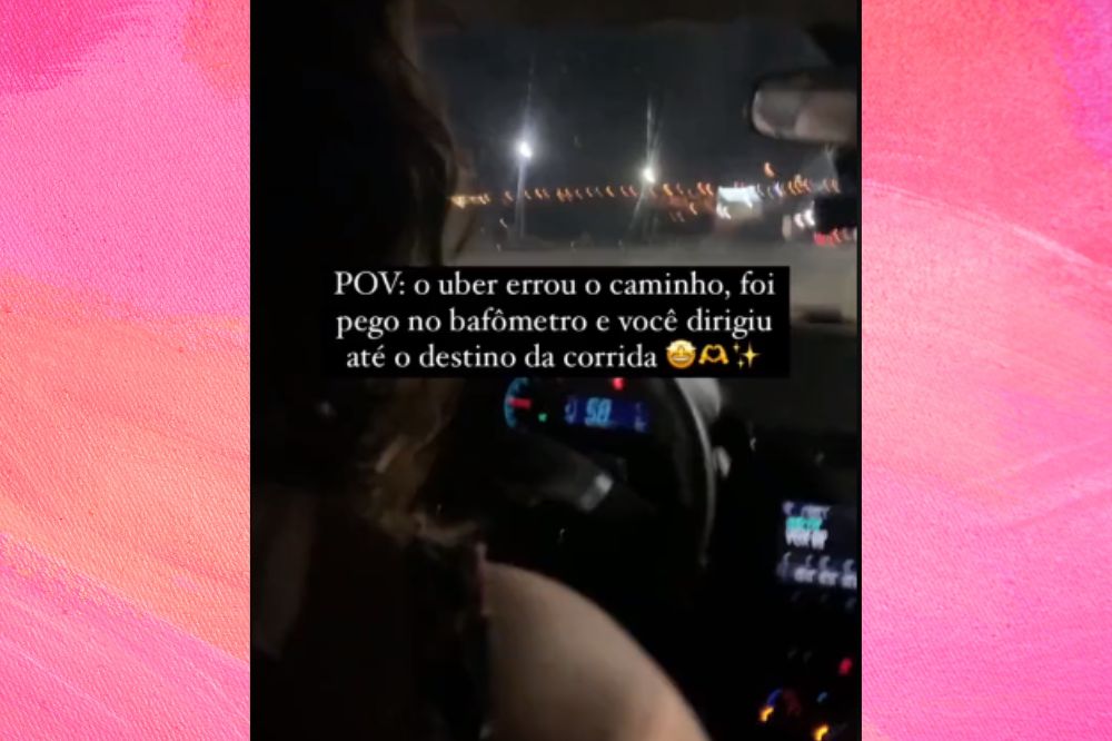 Estudante dirige carro de uber bêbado e viraliza ao contar o perrengue